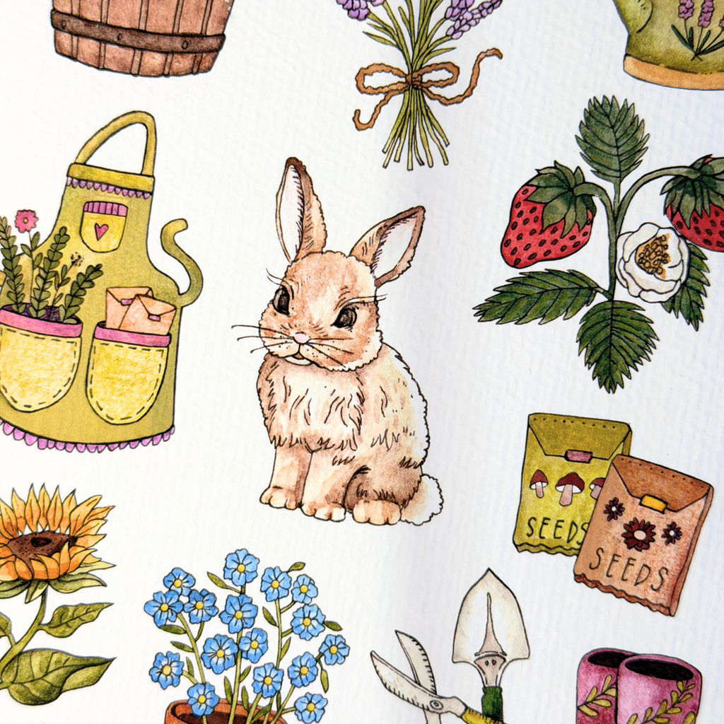 Bunny the Gardener | Print