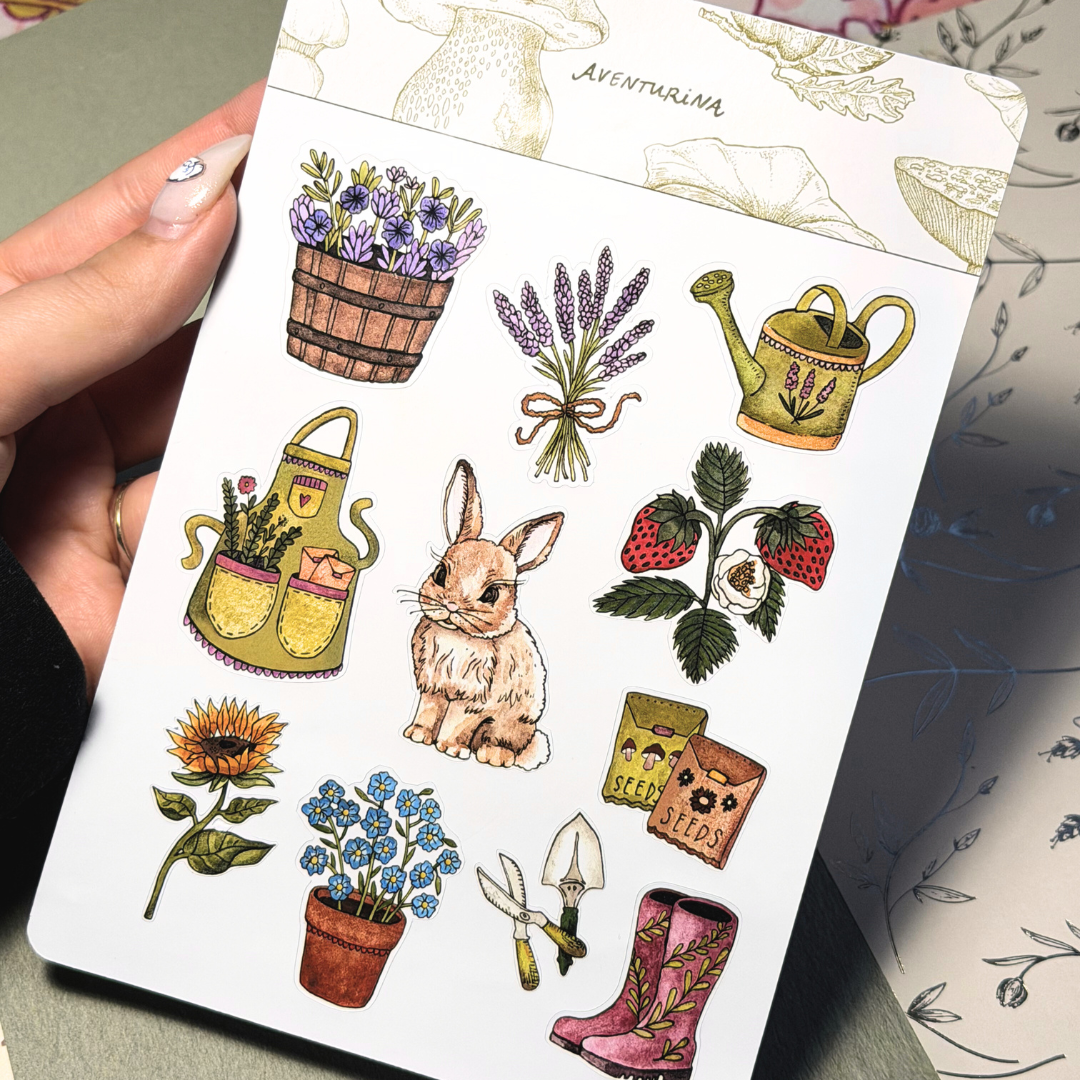 Bunny the Gardener  | Sticker Sheet