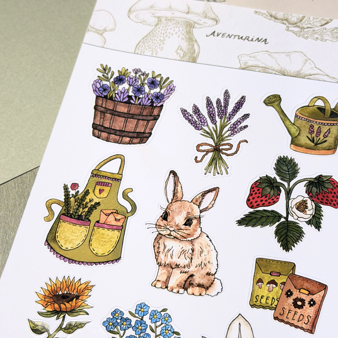 Bunny the Gardener  | Sticker Sheet
