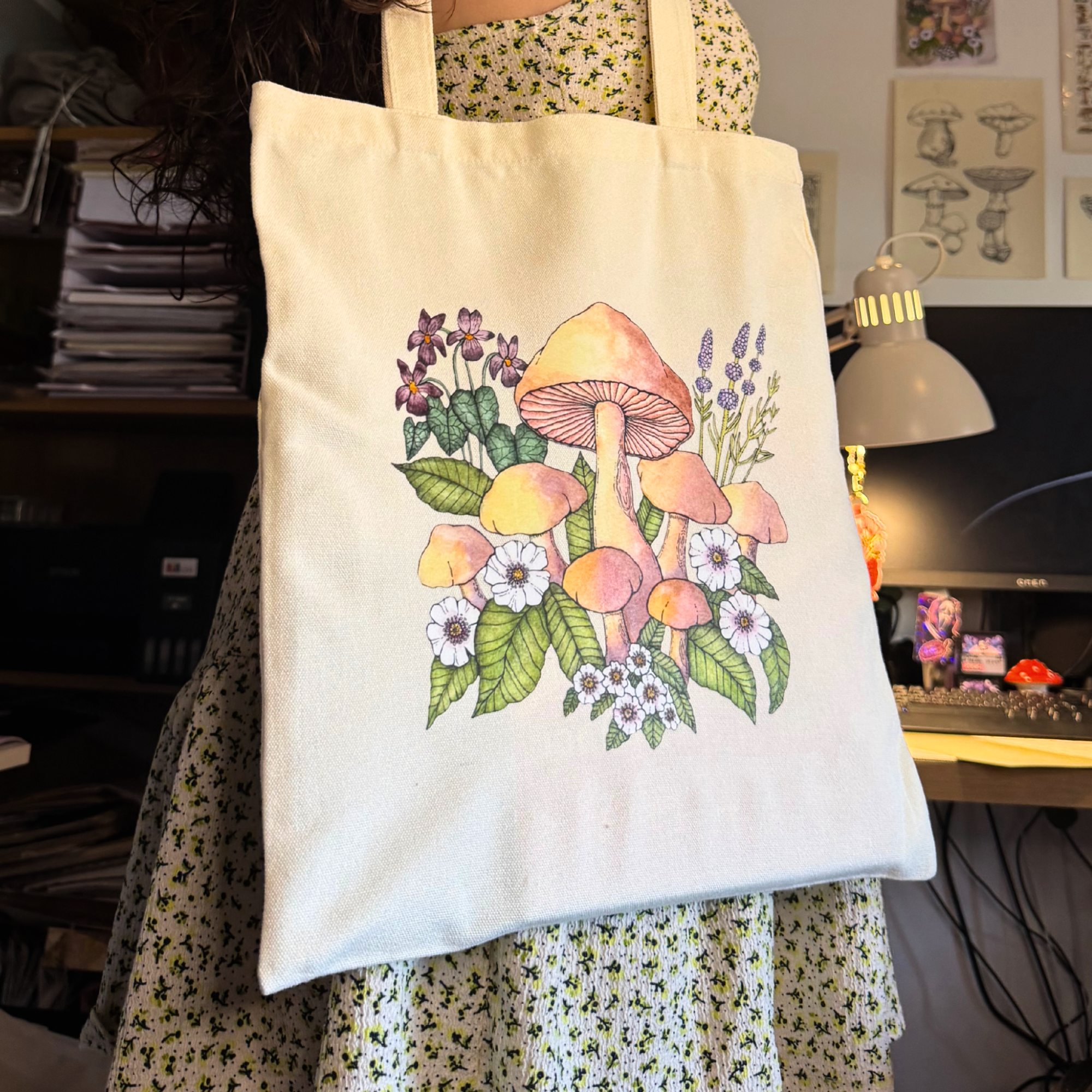 Family of Mushrooms | Totebag