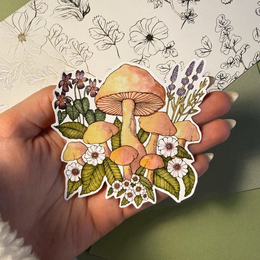 Family of Mushrooms | Sticker