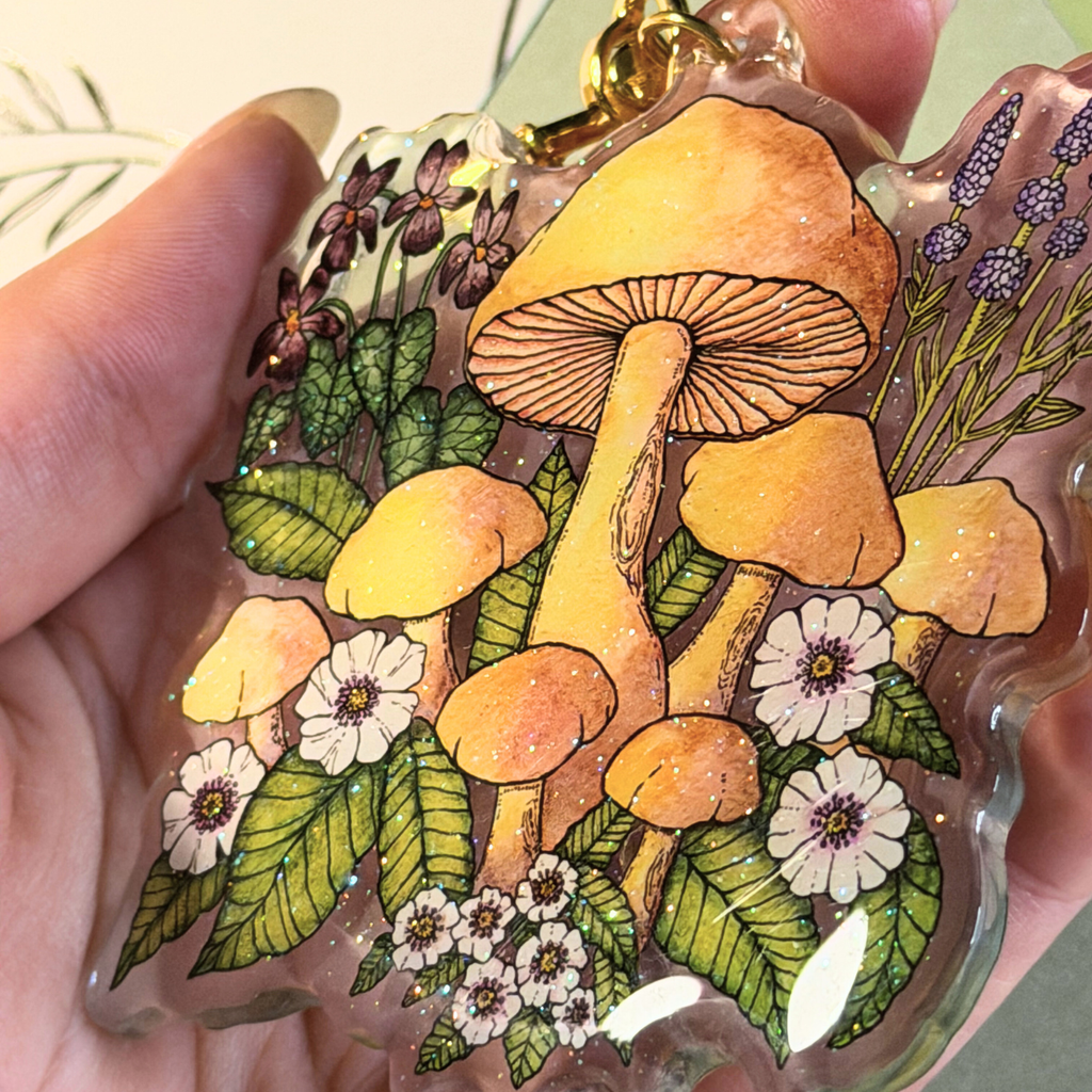 Family of Mushrooms | Keychain