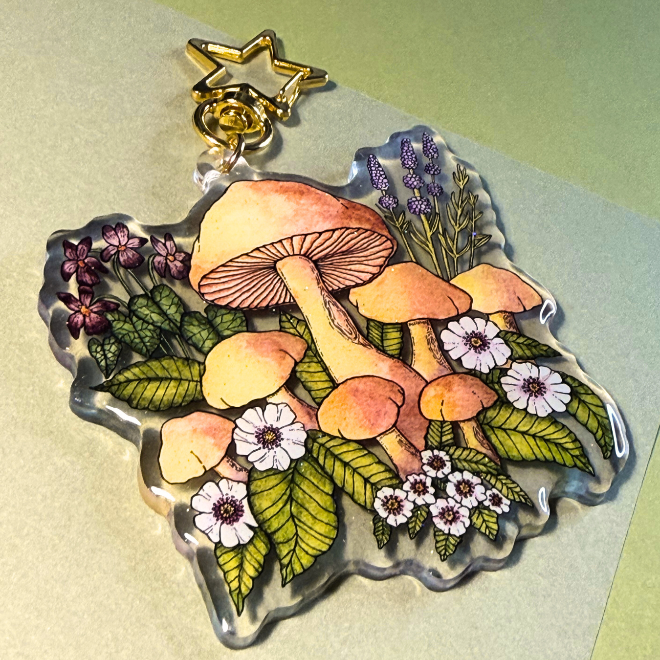 Family of Mushrooms | Keychain