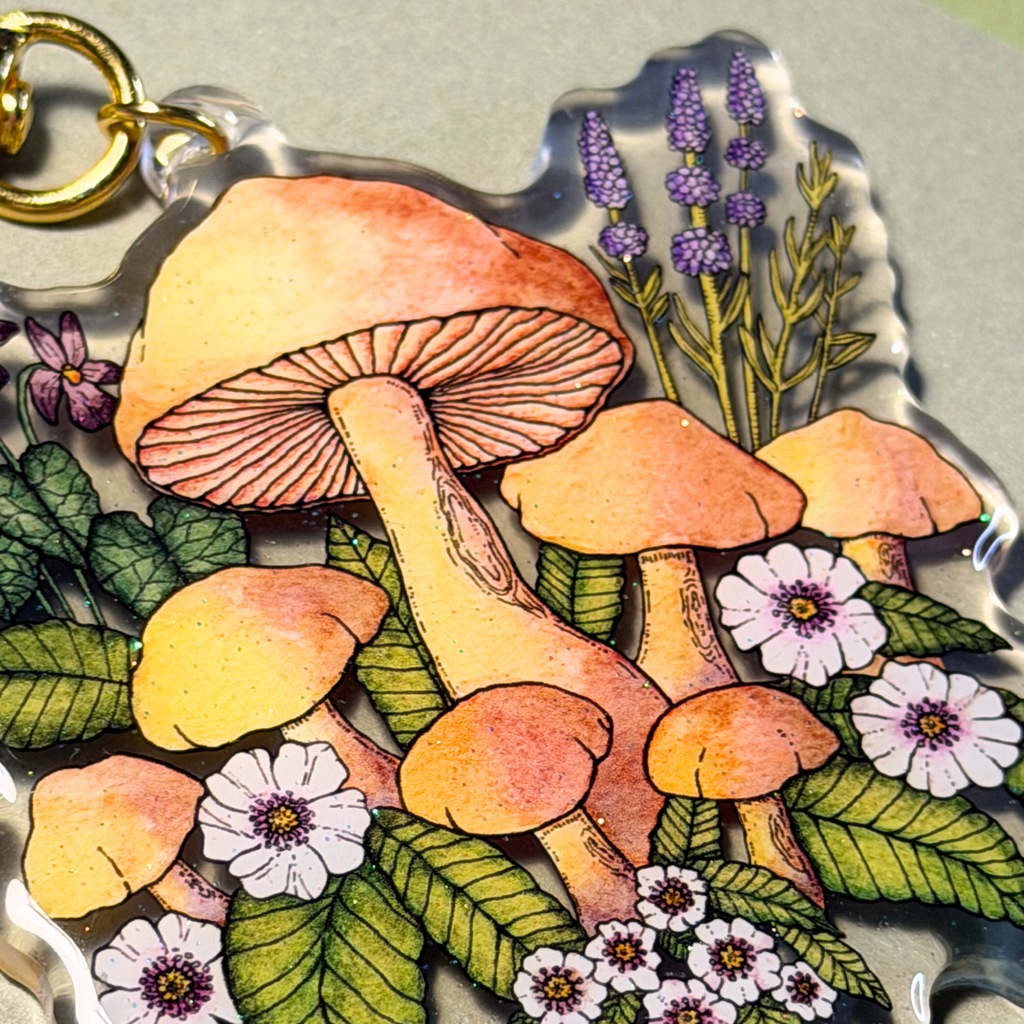 Family of Mushrooms | Keychain