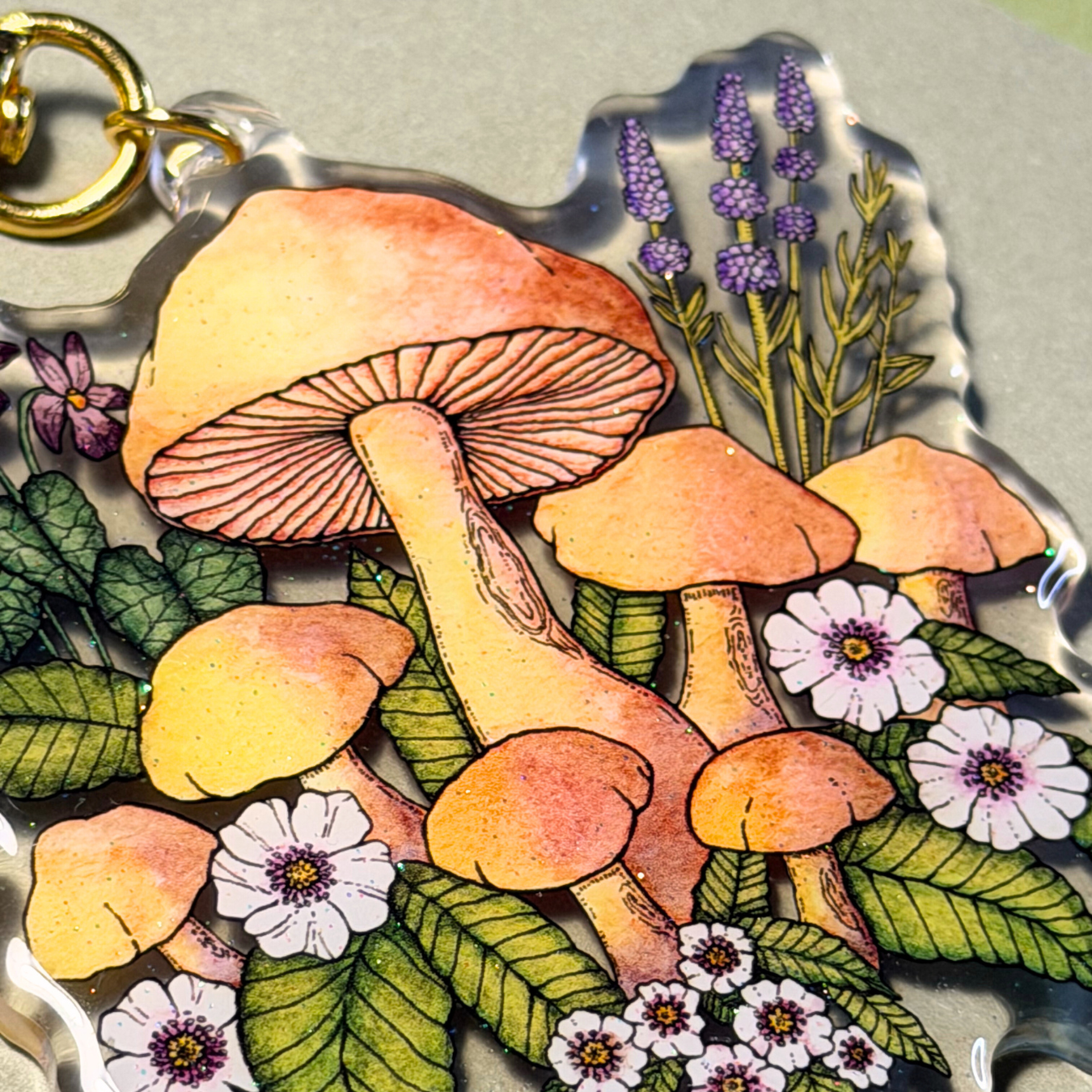 Family of Mushrooms | Keychain