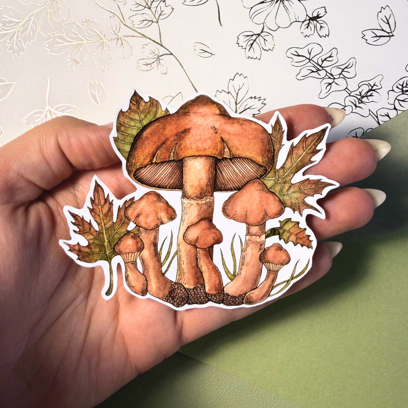 Mushroom Brown | Sticker